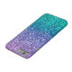 Lavendel-lila u. aquamarines Aqua-Grün-funkelnd Case-Mate iPhone Hülle (Unterseite)