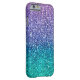 Lavendel-lila u. aquamarines Aqua-Grün-funkelnd Case-Mate iPhone Hülle (Rückseite/Rechts)