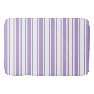 Lavendel lila und weiße Süßigkeiten Streifen Badematte