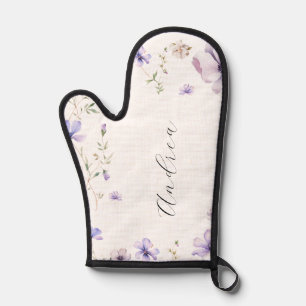 Lavendel Lila Violett Blumenfrühling Brautparty Ofenhandschuh