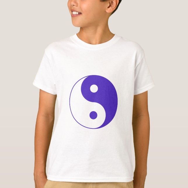 Lavendel lila Yin-Yang T-Shirt (Vorderseite)