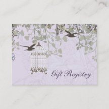 Lavendel Lilac Vintage Vogelkäfigvögel Hochzeit