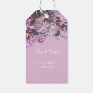 Lavendel, Lilacs und Rose, Gastgeschenk Hochzeit Geschenkanhänger