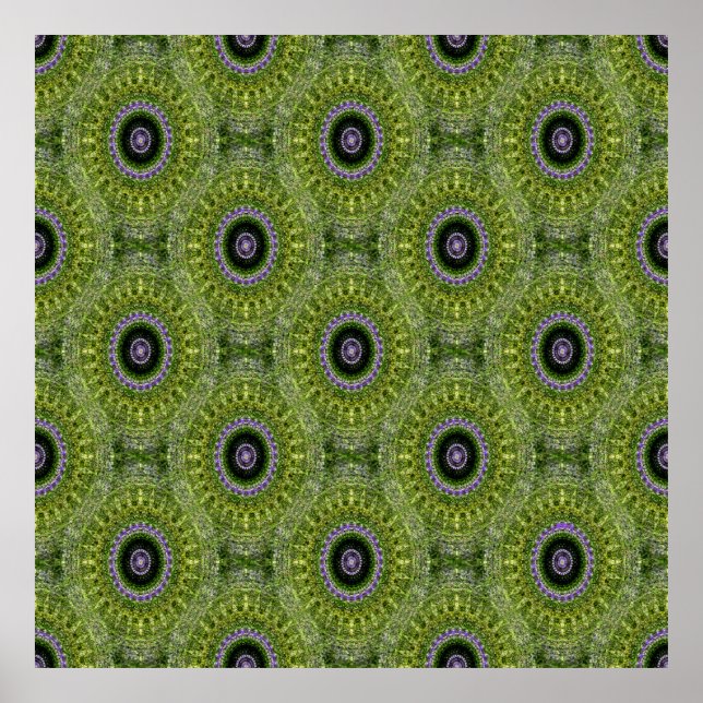Lavendel Mandala Garden..... Poster (Vorne)