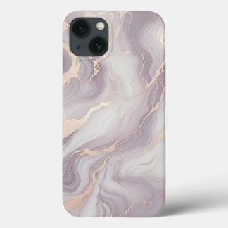 Lavendel Marble iPhone 13 Fall mit Silver Veins Case-Mate iPhone Hülle