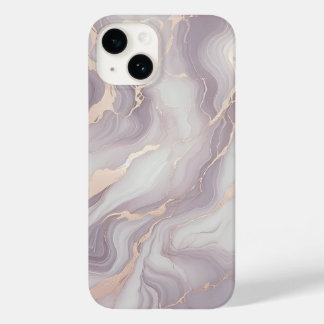 Lavendel Marble iPhone 14 Fall mit Silver Veins Case-Mate iPhone 14 Hülle