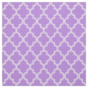 Lavendel-marokkanische Stimmungen Quatrefoil Stoff
