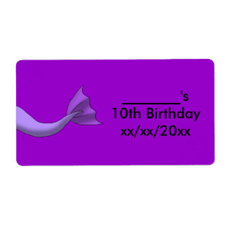 Lavendel Mermaid Schwanz Wein oder Wasser Flasche