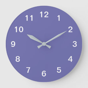 Lavendel-Minimalist-Acryluhr Große Wanduhr
