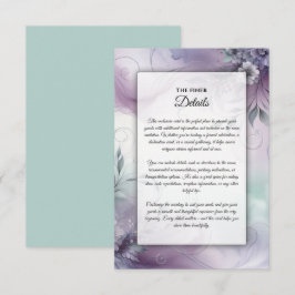 Lavendel-Mist und Wasserfarbenflüster Begleitkarte