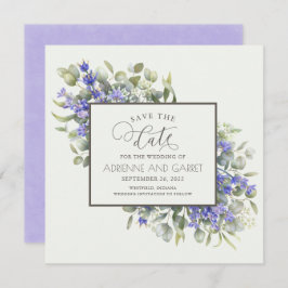 Lavendel mit Eukalyptus Wedding Save The Date