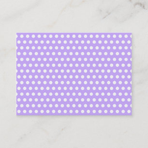 Lavendel mit weißen Polka-Punkten Visitenkarte