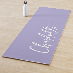 Lavendel Moderner Benutzerdefinierter Name Yogamatte