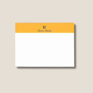 Lavendel modernes personalisierter Name Buchstabe  Post-it Klebezettel