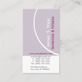 Lavendel Modernist, maßgeschneidert Visitenkarte