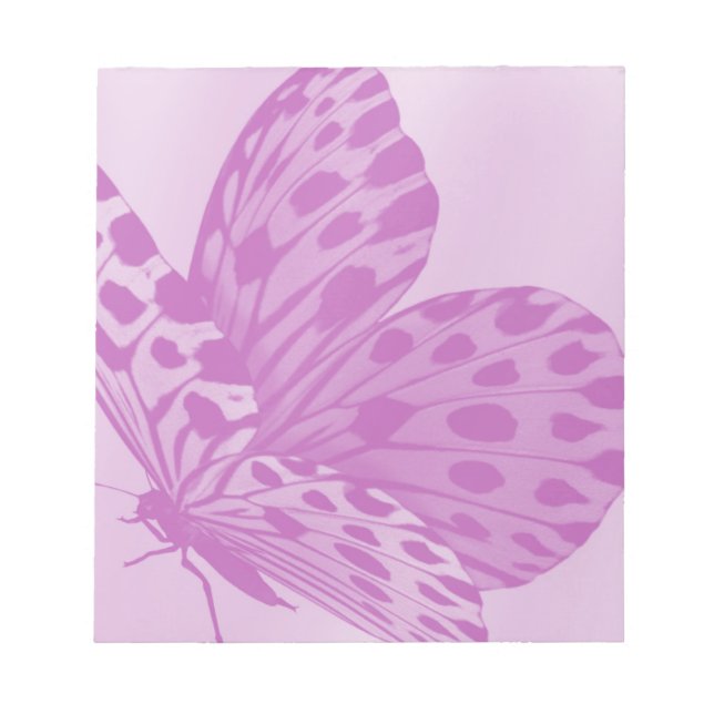 Lavendel Monarch Butterfly Notepad Notizblock (Vorderseite)
