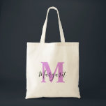 Lavendel Monogram Black Script Name Tote Bag Tragetasche<br><div class="desc">Anfänger Monogram Black Script Name Tote Bag. Kann als Geschenk an Familie und Freunde an ihrem Geburtstag und Weihnachten gegeben werden.</div>