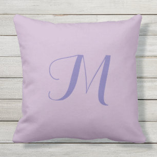 Lavendel-Monogramm 20x20 Outdoor-Kissen Kissen Für Draußen