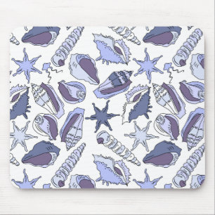 Lavendel-Muscheln Mousepad