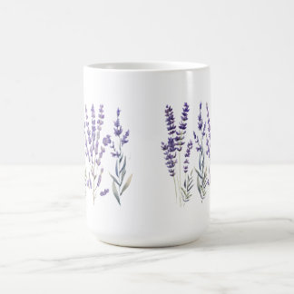 Lavendel-Muster-Säulkerze Kaffeetasse
