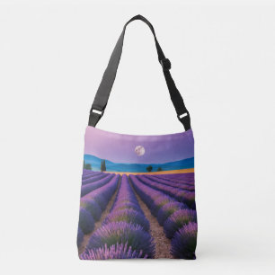 Lavendel Natur Außenwelt Landschaft Ruhe Friedlich Tragetaschen Mit Langen Trägern