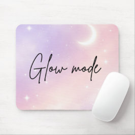 Lavendel-Nebel und rosafarbenes Aura-Kunstwerk Mousepad