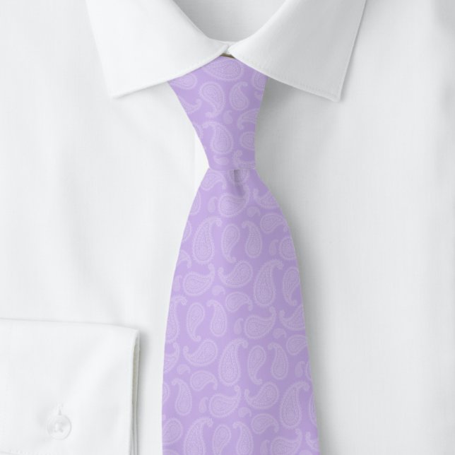 Lavendel Paisley Krawatte (Von Creator hochgeladen)