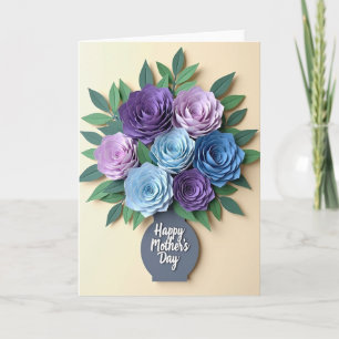 Lavendel Papier Blumenkarte Karte