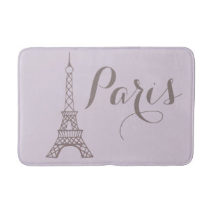 Lavendel-Paris-Eiffelturm-Bad-Matte Badematte