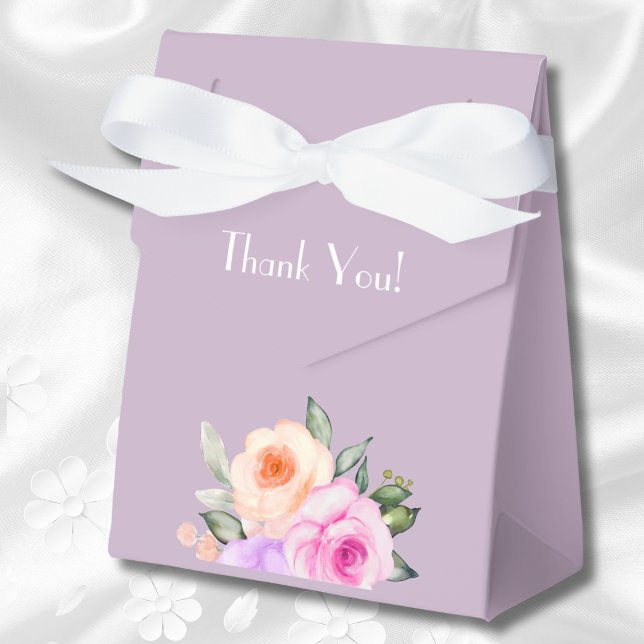 Lavendel Peach Pink Roses Brautparty Geschenkschachtel (Von Creator hochgeladen)