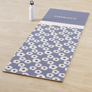 Lavendel Personalisiert Modernes Retro-Muster Yogamatte