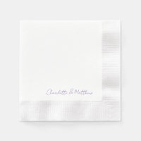 Lavendel personalisierte Schrift Namen Hochzeitstü