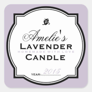 LAVENDEL   PERSONALISIERTER SOAP & CANDLE STICKER
