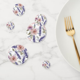 Lavendel-Pfingstrose-Aquarell-Blumengarten Konfetti