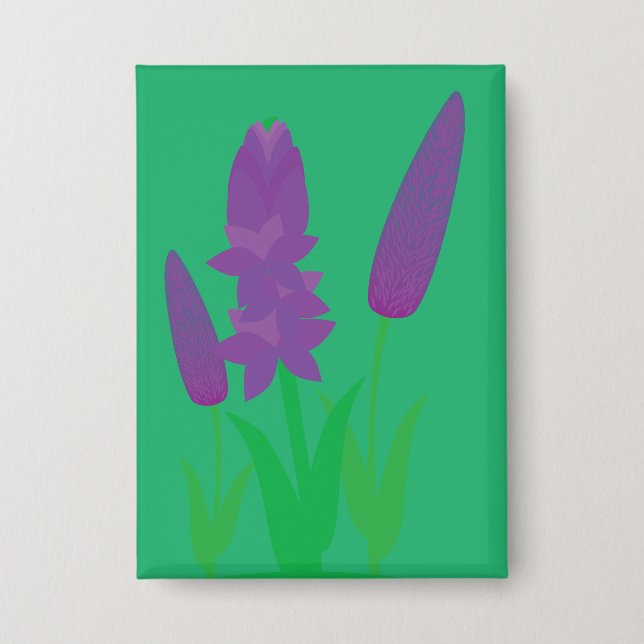 Lavendel-Pflanzen Button (Vorderseite)