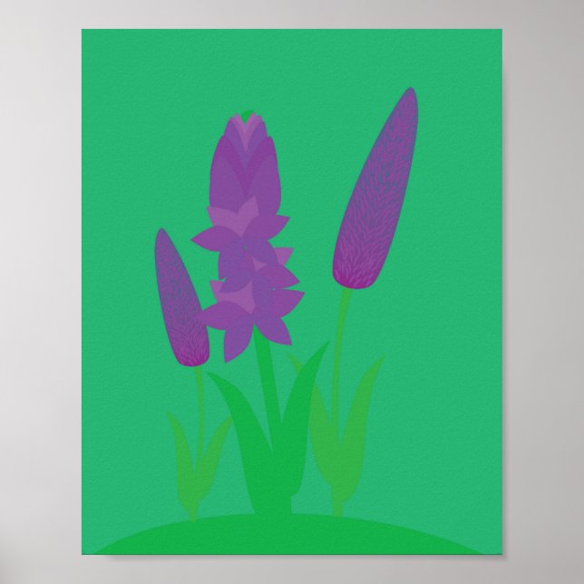 Lavendel-Pflanzen Poster (Vorne)