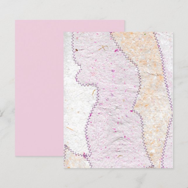 Lavendel Pink Orange Handgeheftetes Scrapbook (Vorne/Hinten)