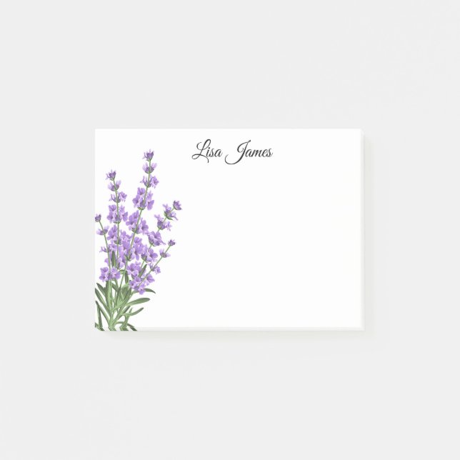 Lavendel  post-it klebezettel (Vorderseite)