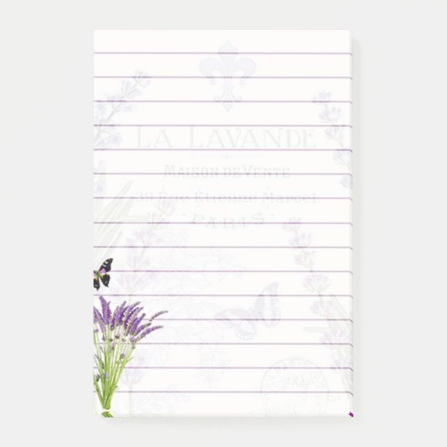 Lavendel Post-it Klebezettel (Vorderseite)