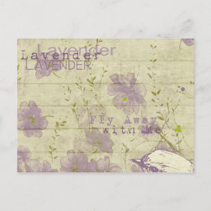 Lavendel Postkarte