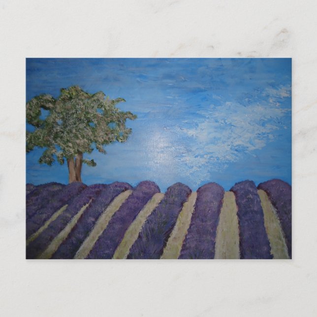 Lavendel Postkarte (Vorderseite)