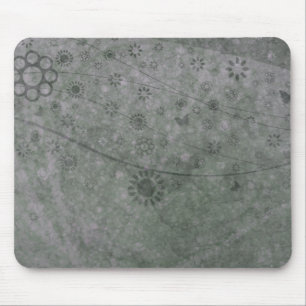 Lavendel Retro Blume und Schmetterlinge Abstrakt Mousepad