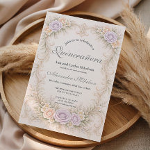 Lavendel-Rosa-Barock-Quinceañera
