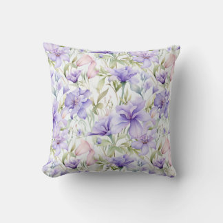 Lavendel-Rosa-Wasserfarbe  Kissen