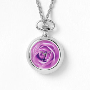 Lavendel-Rose Armbanduhr