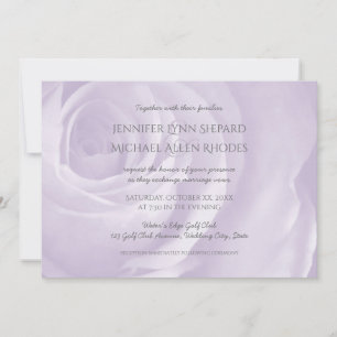 Lavendel Rose Einladung