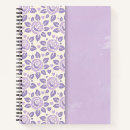 Lavendel-Rose geteilt Notizbuch