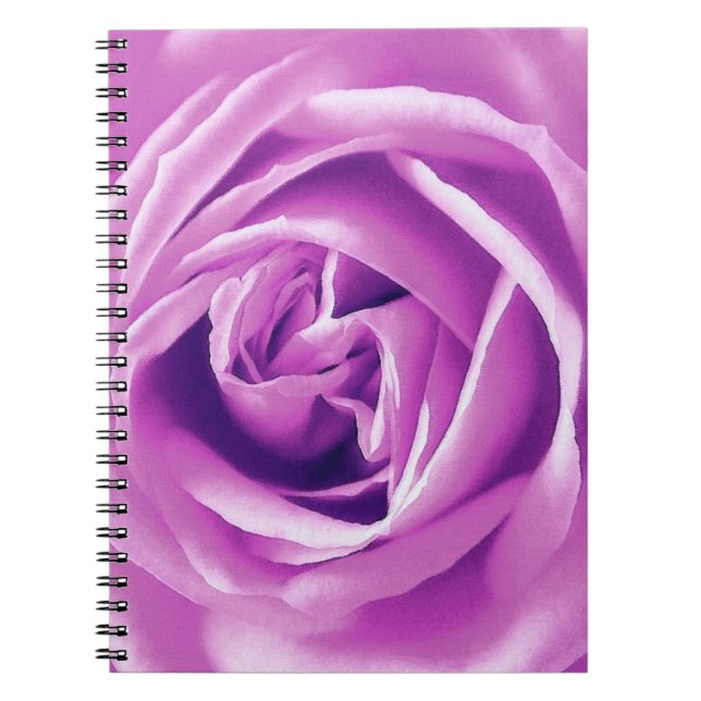 Lavendel-Rose Notizblock (Vorderseite)
