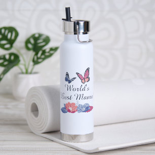 Lavendel-Rose Pink persönlich isoliert Trinkflasche