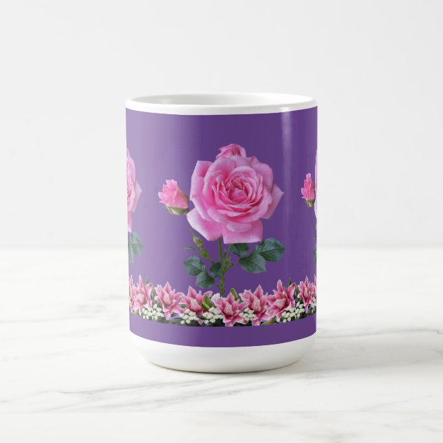 Lavendel Rose Sharon Coffee Tasse (Mittel)